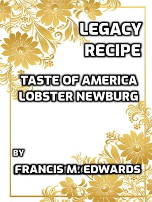 cover image of Legacy Recipe Taste of America Lobster Newburg